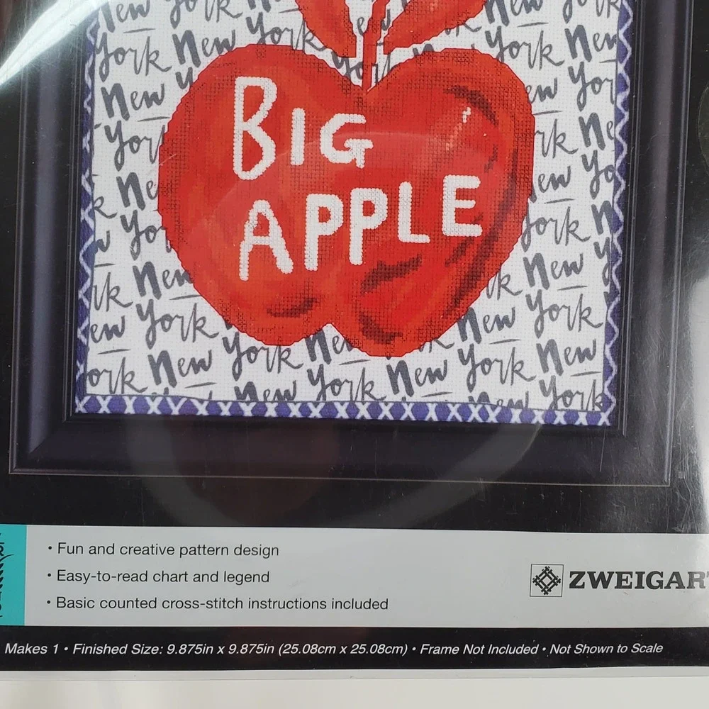 Artiste Big Apple New York‎ Counted Cross Stitch Kit 1576545 Zweigart 14 Ct Aida